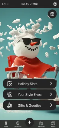 Barbershop app Halloween special design